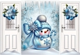 Cute Snowman With Bow Gatefold (THREE)