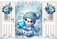 Cute Snowman Holding A Heart Gatefold (FIVE)