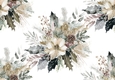 Pretty Vintage Christmas Flower Arrangements Paper (BIG)