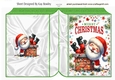 Cheeky Santa Christmas Folded Book (TWO)