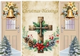 Religious Christmas Blessings Cross Gatefold  (TWO)
