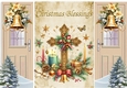 Religious Christmas Blessings Cross Gatefold (FOUR)