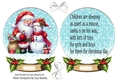 Lovely Santa Snow Globe Card Front With Insert (TWO)