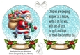 Lovely Santa Snow Globe Card Front With Insert (FOUR)