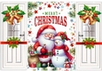 Lovely Santa With Golden Bells & Bows Gatefold (TWO)