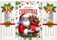 Lovely Santa With Golden Bells & Bows Gatefold (FIVE)