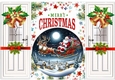 Lovely Santa With Golden Bells & Bows Gatefold (EIGHT)