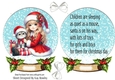 Lovely Little Girl Snow Globe Card Front With Insert (SIX)