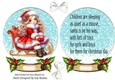 Lovely Little Girl Snow Globe Card Front With Insert (SEVEN)