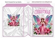 Christmas Fairy With Flowers Pink A5 Folded Book (TWO)