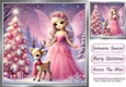 Pretty Christmas Fairy With A Deer 8x8 (THREE)