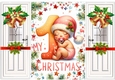 Cute Babys 1st Christmas A5 Gatefold With Bells (THREE)