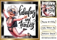 Lovely Glam Gran Loves To Sky Dive 8x8 Card