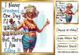 Lovely Sexy Glam Gran Is Killing It  8x8 Card