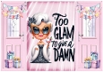 Pink A5 Gatefold Lady Glam In Fur