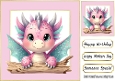 Cute Little Dragon Peeking 8x8