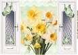 Pretty Spring Daffodils With Butterflies A5 Gatefold