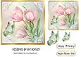 Pretty Spring Pink Flowers 7x7 Card Front (TWO)