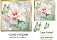 Pretty Spring Pink Flowers 7x7 Card Front (THREE)