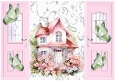 Pretty Pink Gatefold With Butterflies & Cottage (TWO)