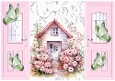 Pretty Pink Gatefold With Butterflies & Cottage (FOUR)
