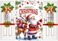 Christmas Gatefold With Lovely Santa (ONE)