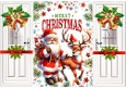 Christmas Gatefold With Lovely Santa (THREE)