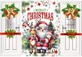 Christmas Gatefold With Lovely Santa (FOUR)