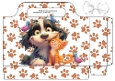 Funny Faces Cute Cat And Dog Tote Gift Bag (ONE)