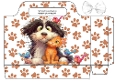 Funny Faces Cute Cat And Dog Tote Gift Bag (TWO)