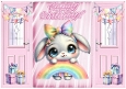 Lovely Gatefold In Pink With Birthday Bunny (FOUR)