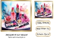 Lovely Ladies Makeup 7x7 Card Front (TWO)