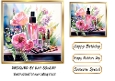Lovely Ladies Makeup 7x7 Card Front (FOUR)
