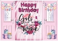Lovely Gatefold In Pink With Birthday Celebrating