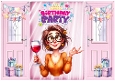 Lovely Gatefold In Pink With Birthday Celebrating Mum