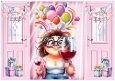 Lovely Gatefold In Pink Balloons For Birthday , Thats What I Call A Drink