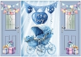 Lovely Gatefold With Blue Balloons For Baby Boy (FIVE)