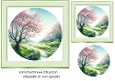 Pink Blossoms, A Country Walk 7x7 Card Front