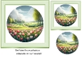 Pretty Tulips In A Meadow 7x7 Card Front