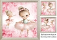 Pretty Dancing Ballerinas 8x8 Card Front