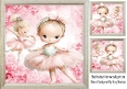 Pretty Pink Dancing Ballerinas 8x8 Card Front