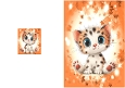 Cute Baby Tiger In A5 Quick Fold Card (ONE)