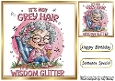 Funny 8X8 Topper With Humour Caption (THREE)