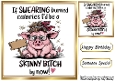 Funny 8X8 Topper With Humour Caption (EIGHT))