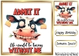 Funny 8X8 Topper With Humour Caption (TWELVE)