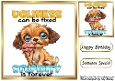 Funny 8X8 Topper With Humour Caption (SIXTEEN)