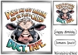 Funny 8X8 Topper With Humour Caption (SILVER FOUR)