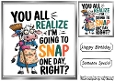 Funny 8X8 Topper With Humour Caption (SILVER SIX)
