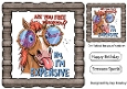 Funny 8X8 Topper With Humour Caption (WOOD THREE)