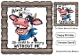 Funny 8X8 Topper With Humour Caption (WOOD FOUR)